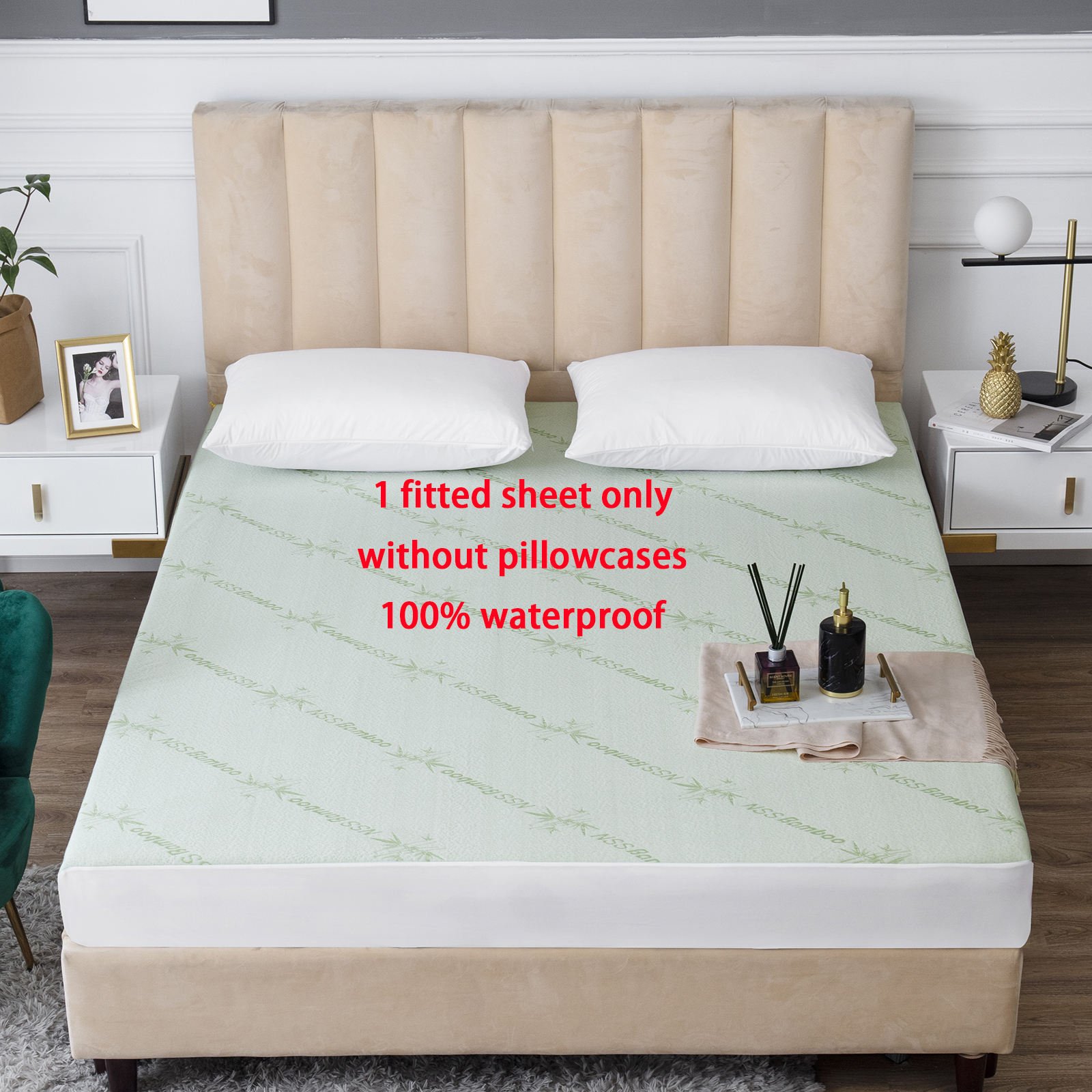 China Professional Manufacture Stretch-to-Fit Fabric Mattress Cover Protector Waterproof Mattress Cover For Sound Sleep