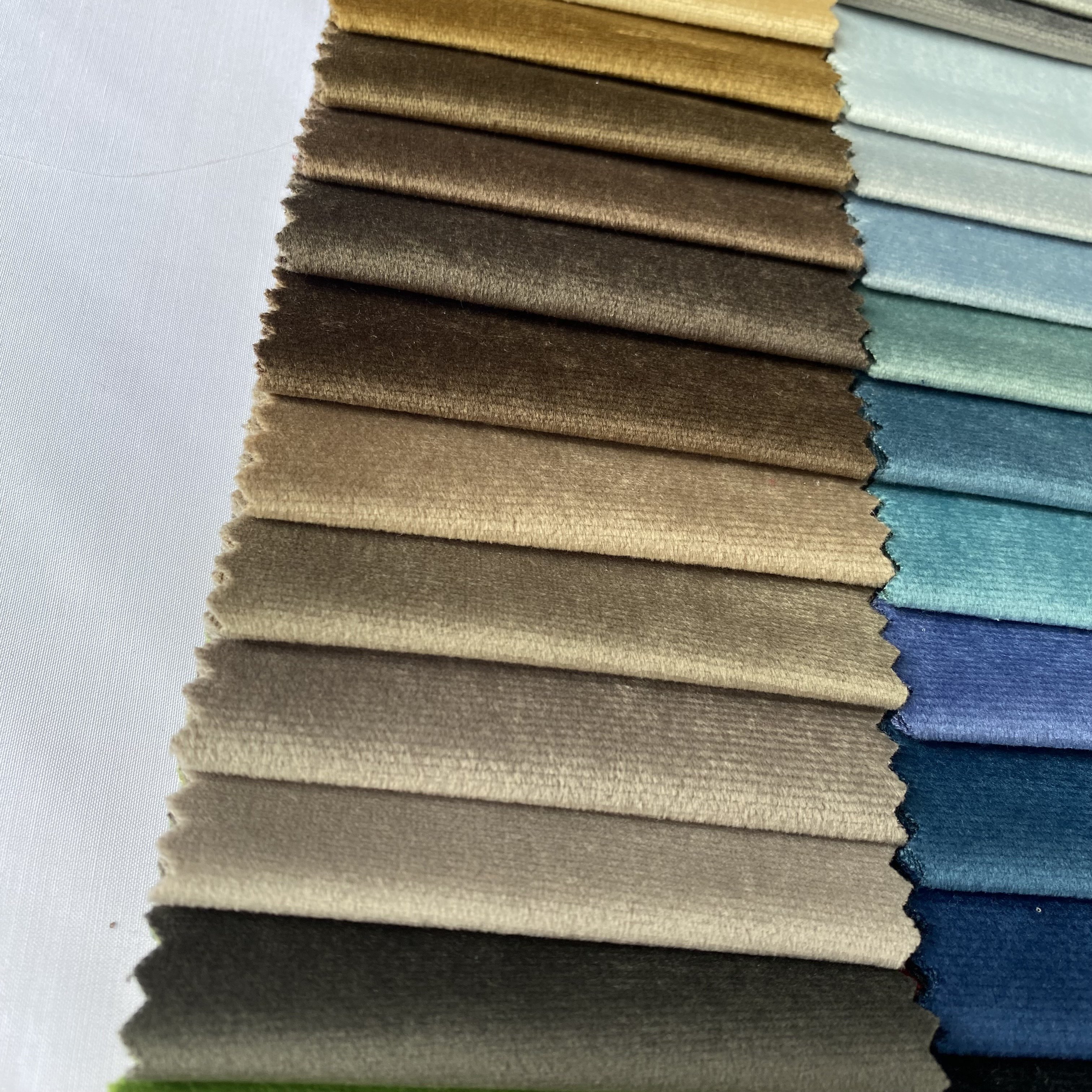 Wholesale NO MOQ factory upholstery 100% polyester holland velvet sofa fabric