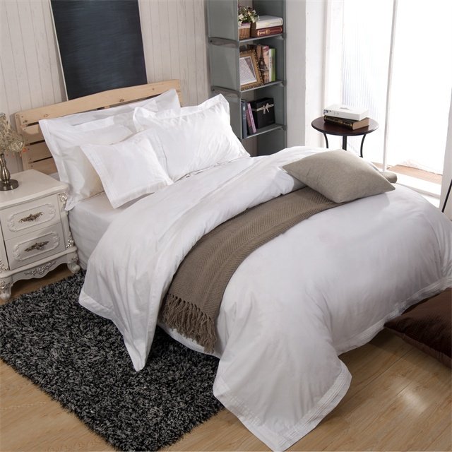 100% cotton polycotton bedding sheet sets duvet cover set for home and hotel use