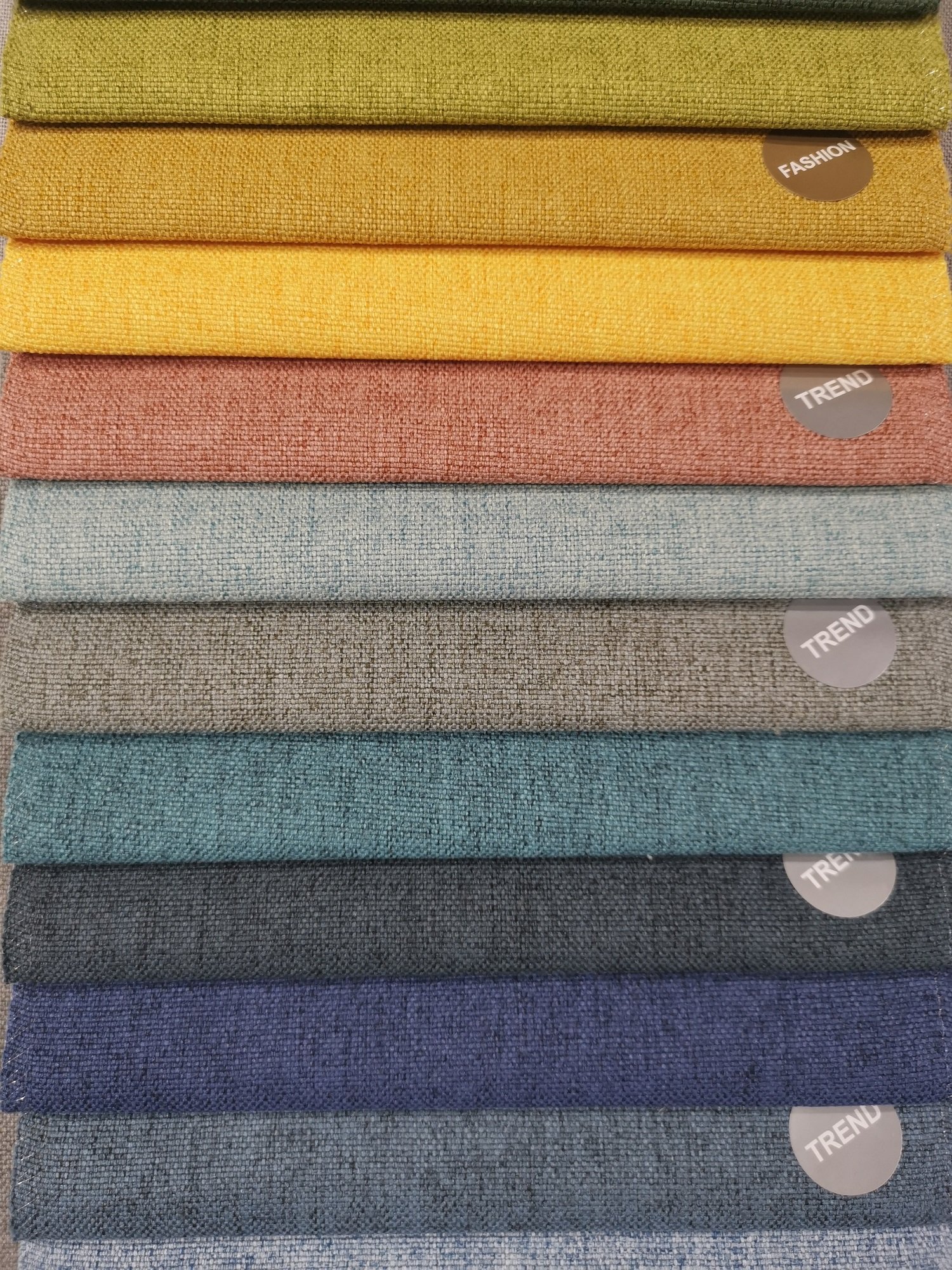141 hot selling China fabric factory 100% polyester linen sofa fabric plain style furniture fabric