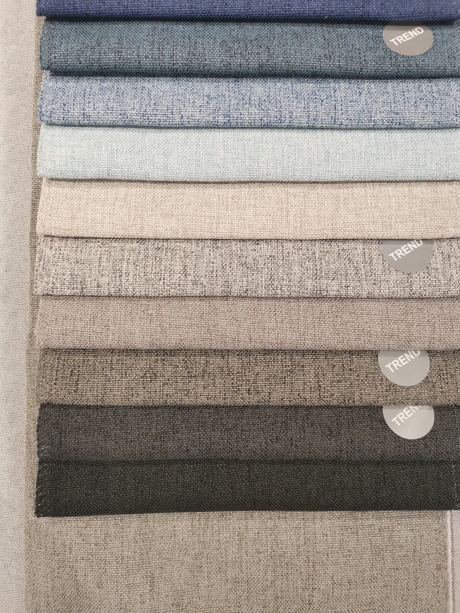 141 hot selling China fabric factory 100% polyester linen sofa fabric plain style furniture fabric