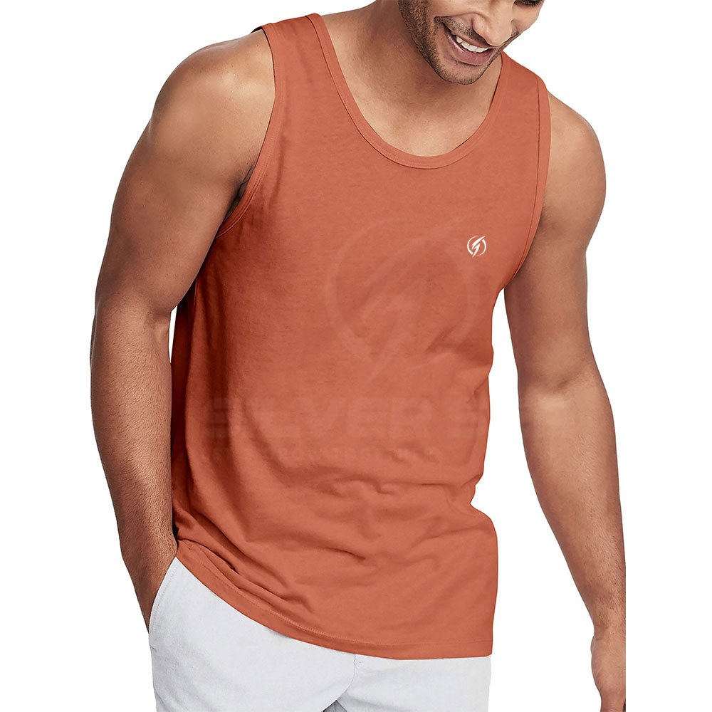 2023 Men's OEM Custom Logo Gym Vest XL Summer Workout Tank Top with Work out Logo Whole Sale Rate
