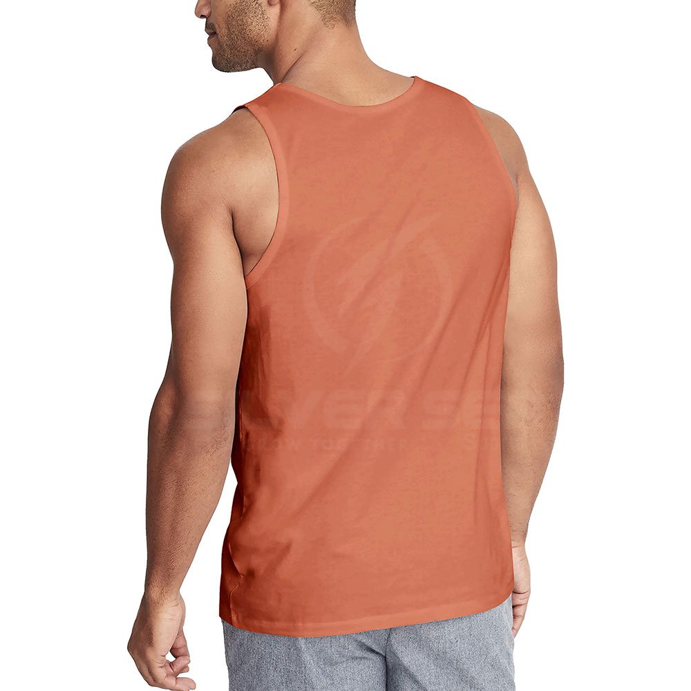 2023 Men's OEM Custom Logo Gym Vest XL Summer Workout Tank Top with Work out Logo Whole Sale Rate