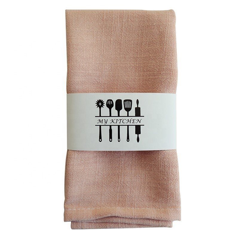 wholesale blank plain white 100% linen fabric tea towel