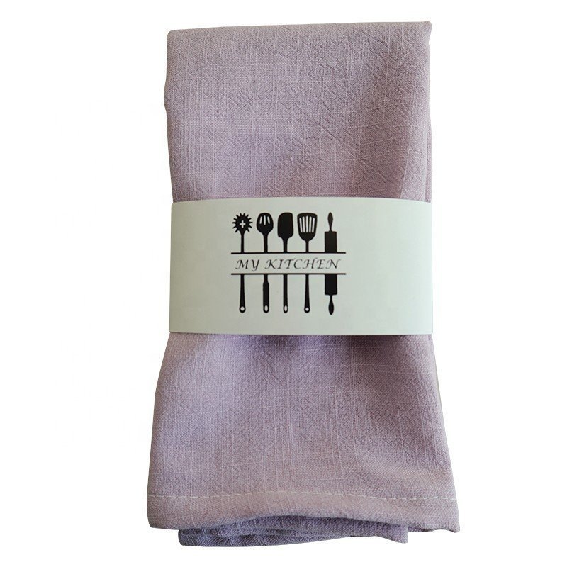 wholesale blank plain white 100% linen fabric tea towel