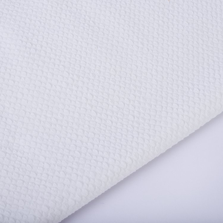Manufacture Custom Solid Breathable 350gsm 97% Polyester 3% Spandex Jacquard Fabrics
