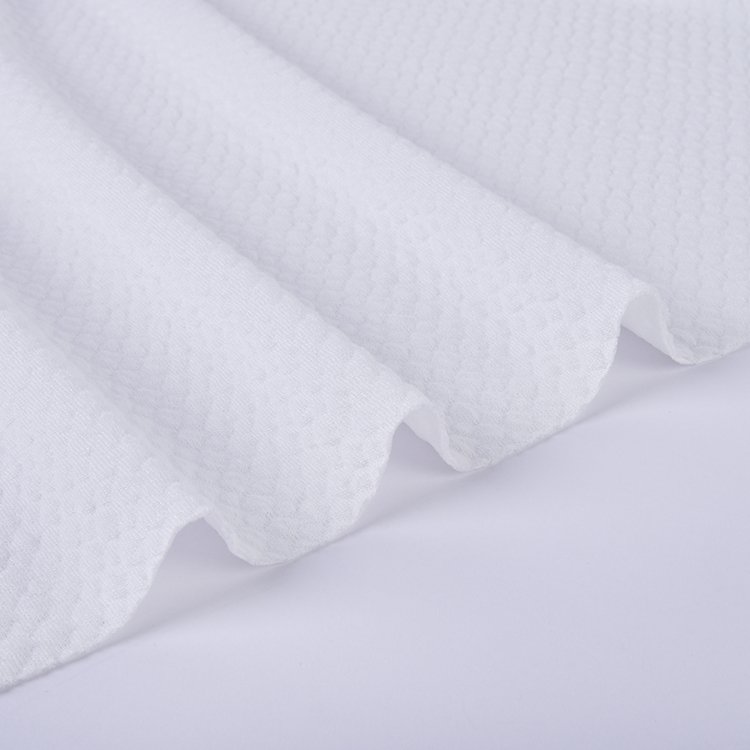 Manufacture Custom Solid Breathable 350gsm 97% Polyester 3% Spandex Jacquard Fabrics