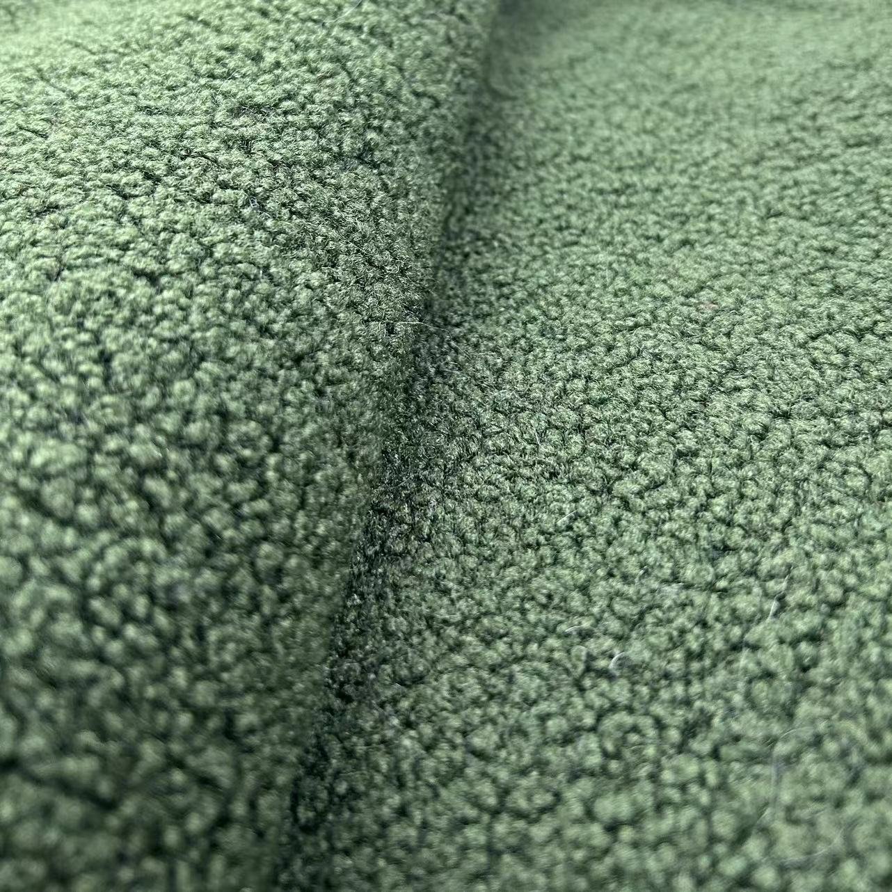 100% Polyester Fabric Knitted Teddy Bear Fur Fabric Sherpa Fleece Stretch Velvet Fabric