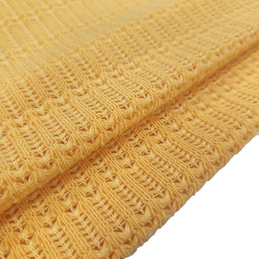 New Designed OEM/ODM Polyester spandex Elastic plain Dyed jacquard Knitted Fabric for summer