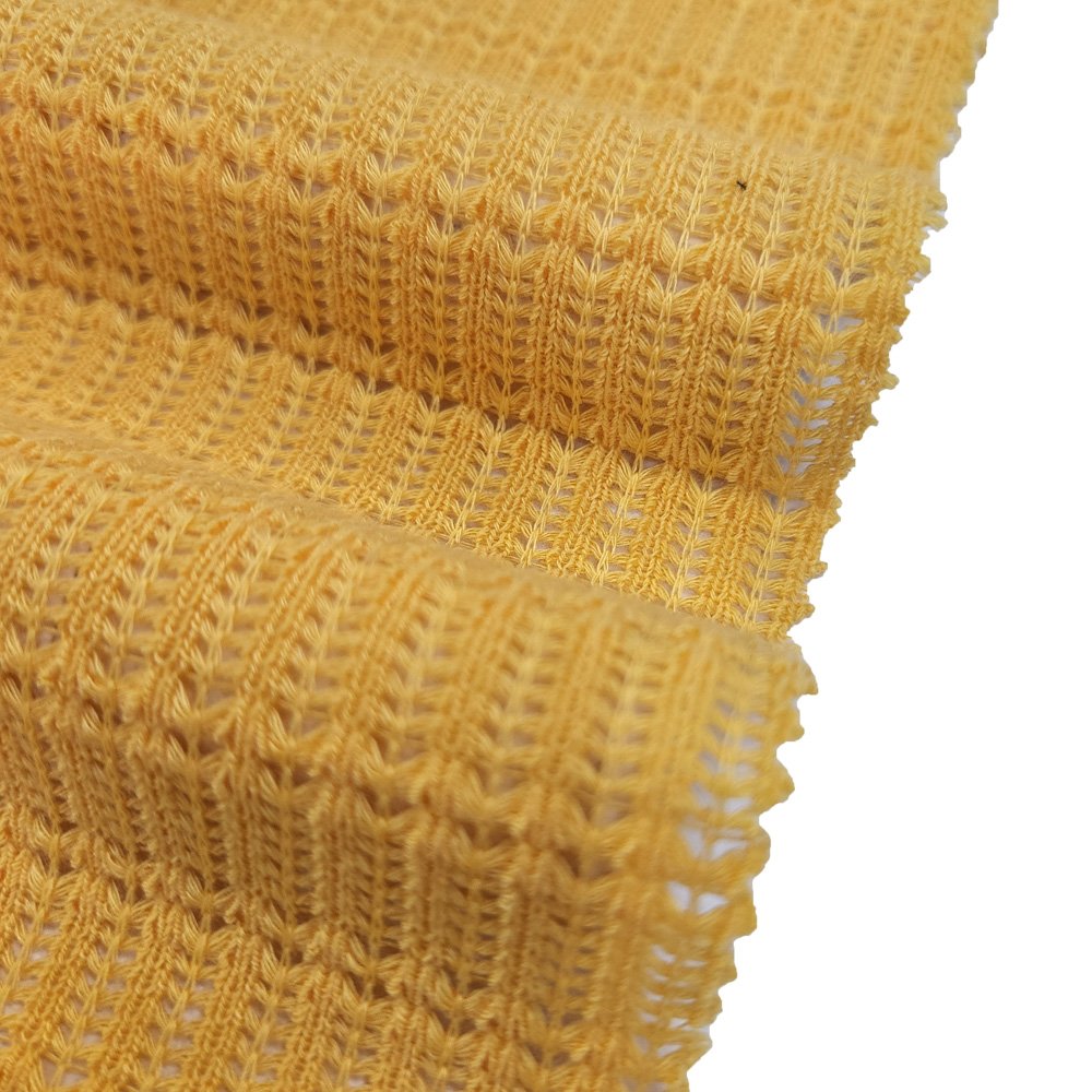 New Designed OEM/ODM Polyester spandex Elastic plain Dyed jacquard Knitted Fabric for summer