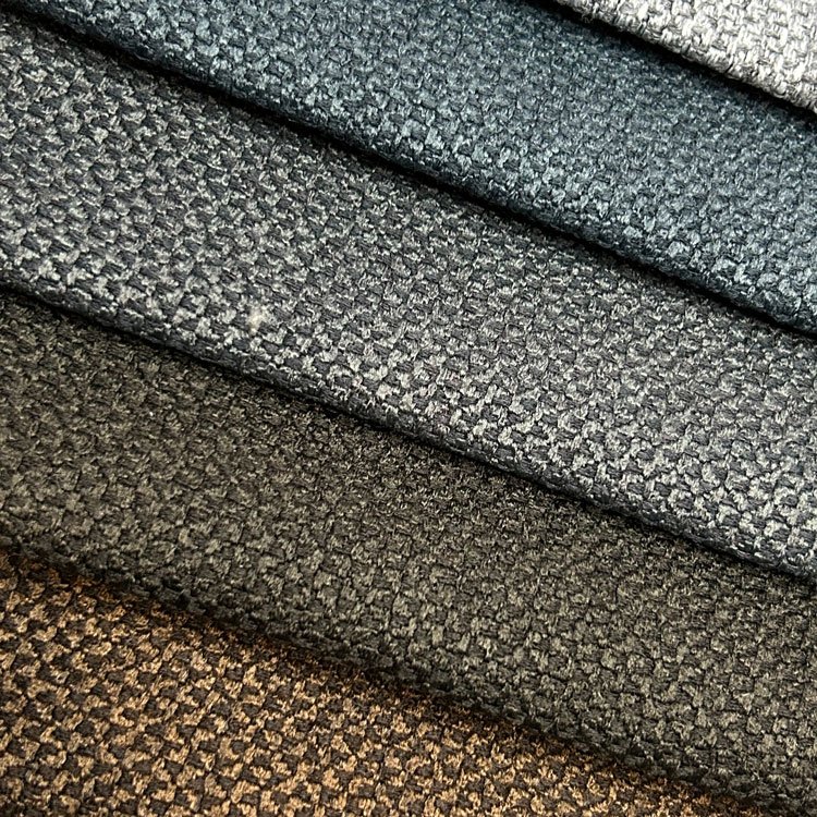 Hot Sale Polyester Linen Look Jacquard Curtain Blackout Faux Linen Fabric