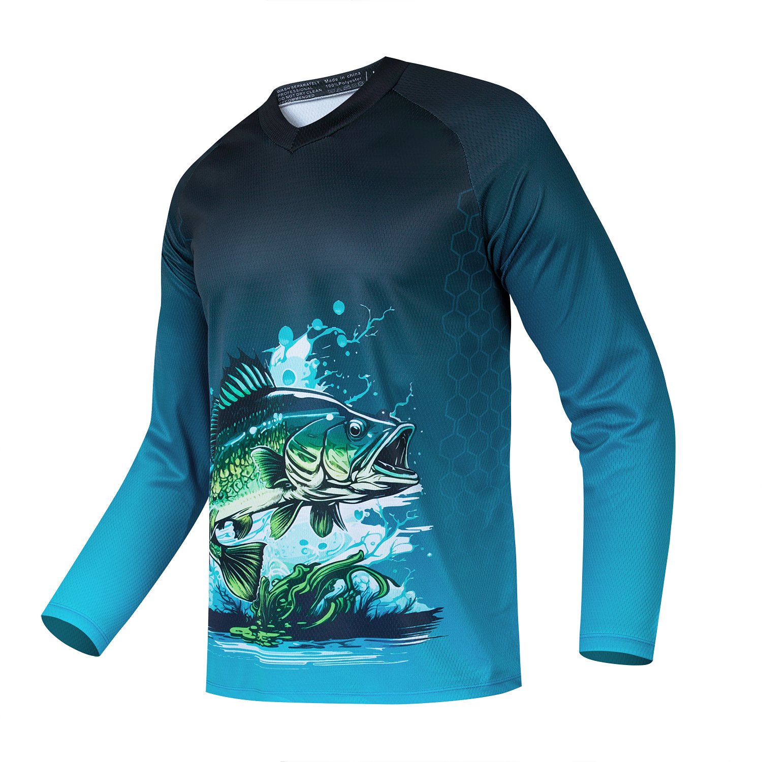Custom Logo Lightweight Sports Blank Pattern Bamboo Fiber Fishing Hoodie Upf 50+ UV Soft Quick Dry Performance Fishing Shirts