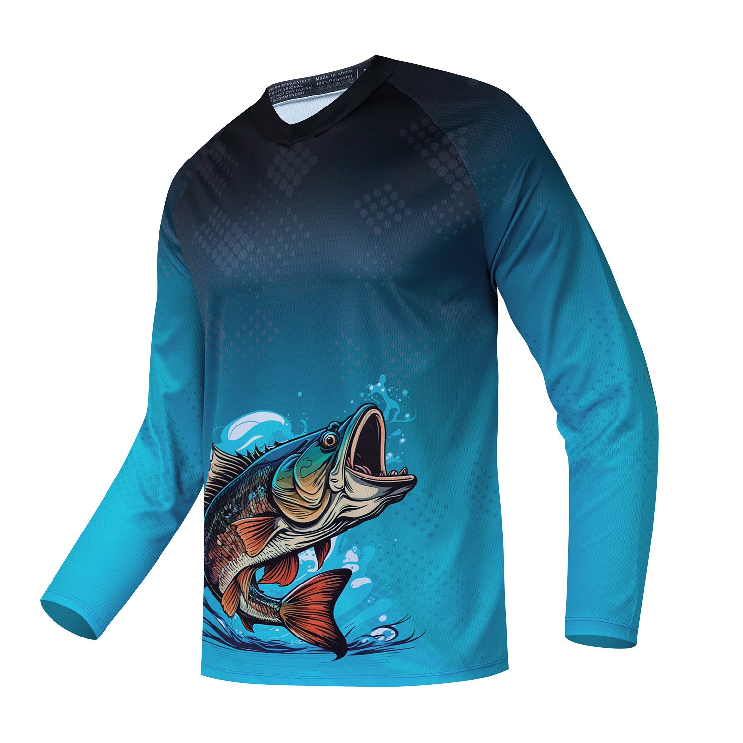 Custom Logo Lightweight Sports Blank Pattern Bamboo Fiber Fishing Hoodie Upf 50+ UV Soft Quick Dry Performance Fishing Shirts
