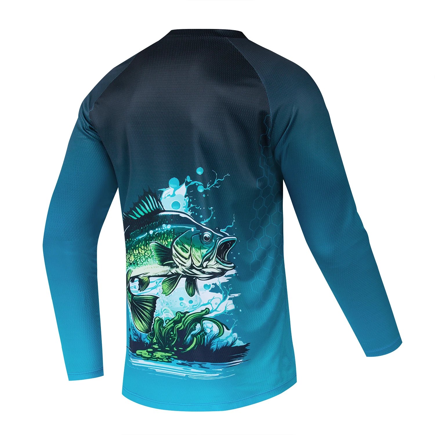 Custom Logo Lightweight Sports Blank Pattern Bamboo Fiber Fishing Hoodie Upf 50+ UV Soft Quick Dry Performance Fishing Shirts