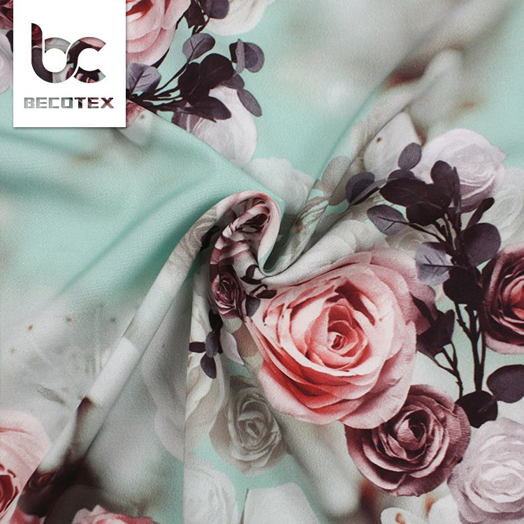 Thermal Transfer Custom Digital Printing 100% Polyester Fabric For Garment