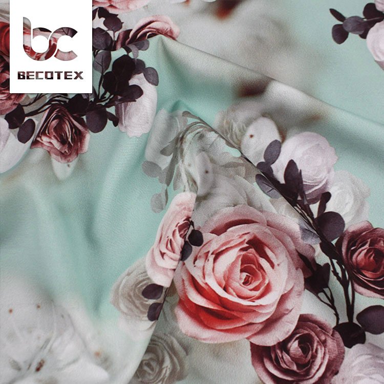 Thermal Transfer Custom Digital Printing 100% Polyester Fabric For Garment
