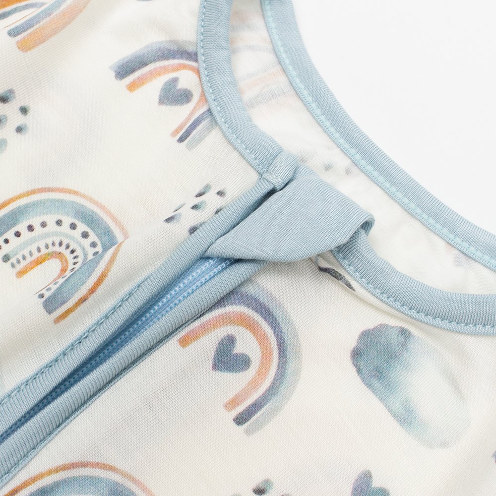 Custom Organic Bamboo Fabric Baby Rompers Clothes Newborn Pajamas