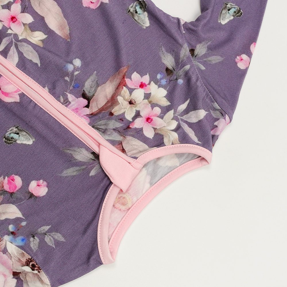 Custom Organic Bamboo Fabric Baby Rompers Clothes Newborn Pajamas