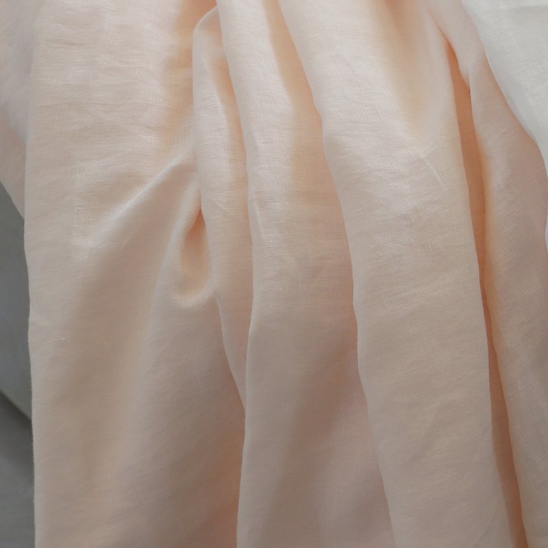 Wholesale French flax 280cm 110 inch wide bedding fabric in stock 100% washed linen bed sheet fabric
