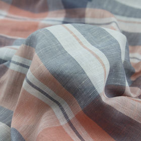 Stock High Quality Woven Linen Cotton Yarn Dyed Check Fabric For Skirt Shirt Dress European Flax & OCS