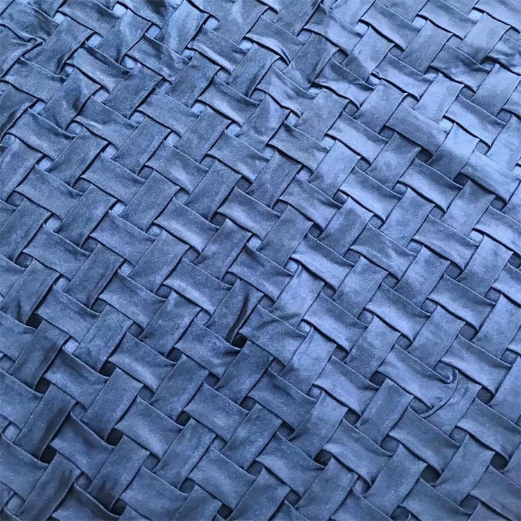 Custom color 60cmx80cm woven Plain soft clothing fabric polyester fancy pleat fabrics for clothing for party dress