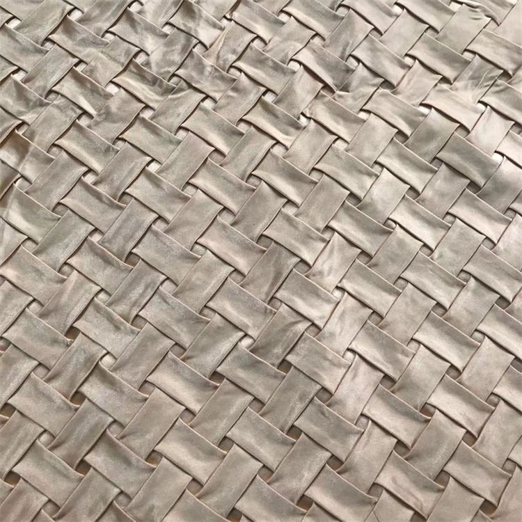 Custom color 60cmx80cm woven Plain soft clothing fabric polyester fancy pleat fabrics for clothing for party dress