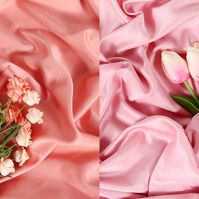 High quality Wholesale COLORED DOBBY Satin Fabric XITONG TEXTILE woven polyester satin FABRIC Rolls for PAJAMAS evening dress