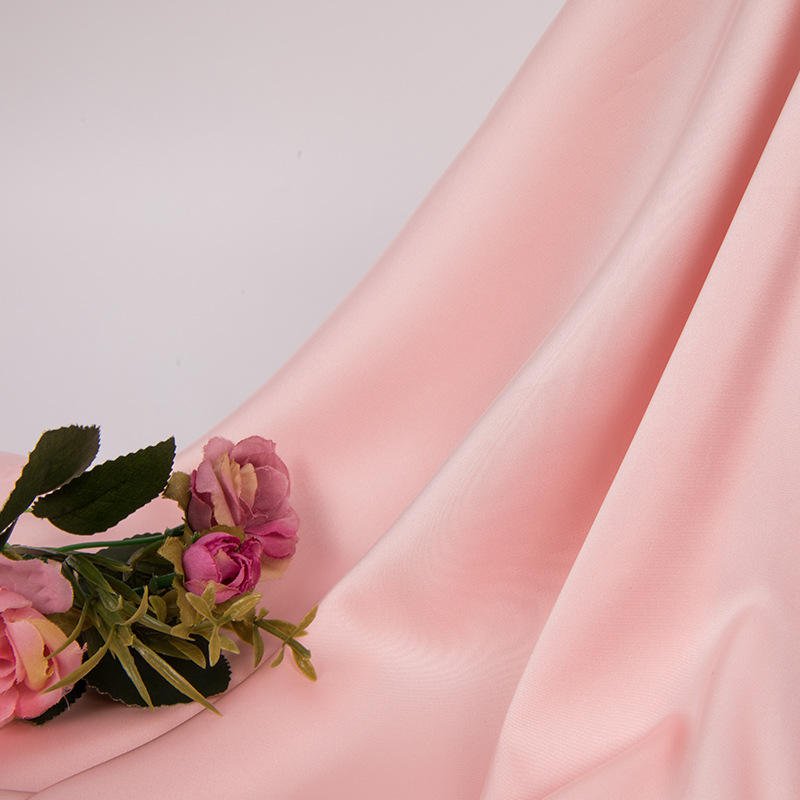 High quality Wholesale COLORED DOBBY Satin Fabric XITONG TEXTILE woven polyester satin FABRIC Rolls for PAJAMAS evening dress