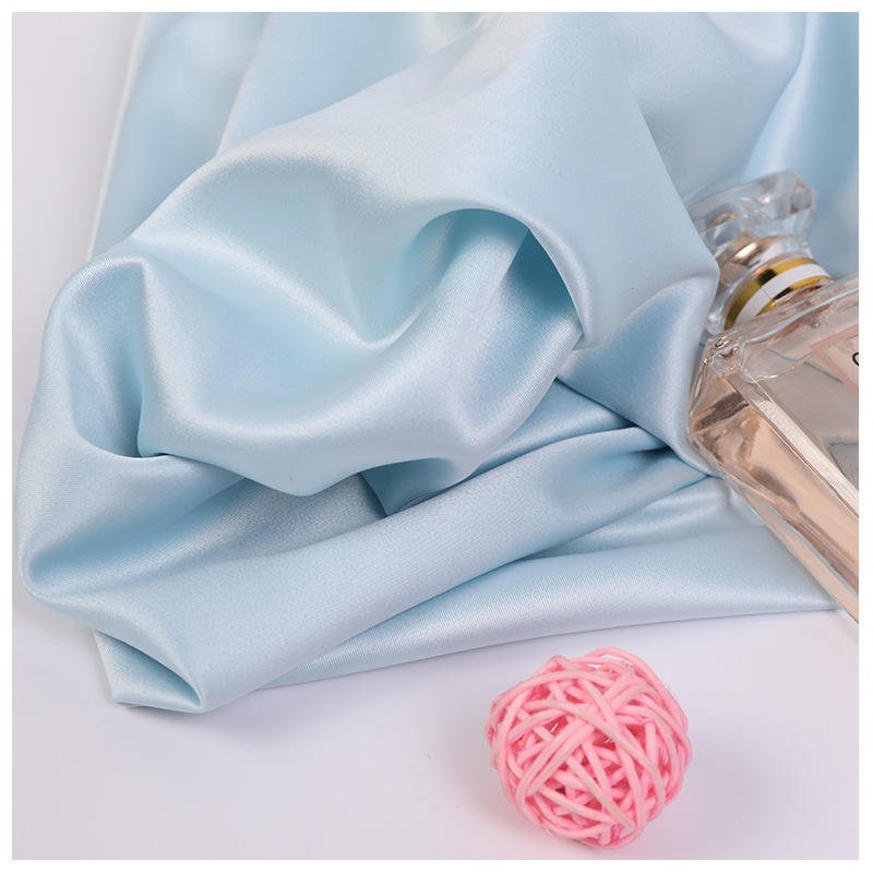 High quality Wholesale COLORED DOBBY Satin Fabric XITONG TEXTILE woven polyester satin FABRIC Rolls for PAJAMAS evening dress