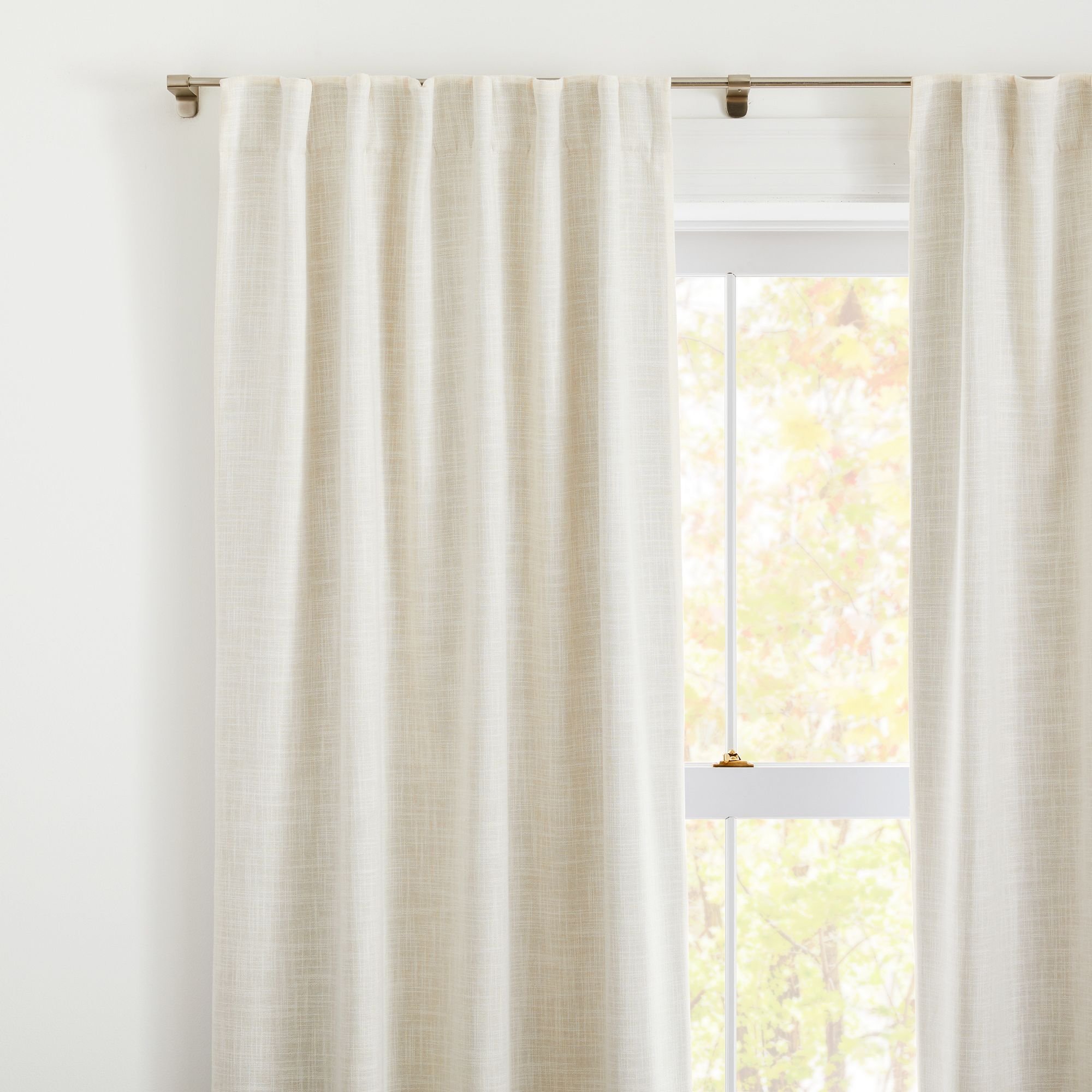 High Quality Custom Luxury Classic Blinds Drapes Blackout Linen Look Curtain for living room bedroom