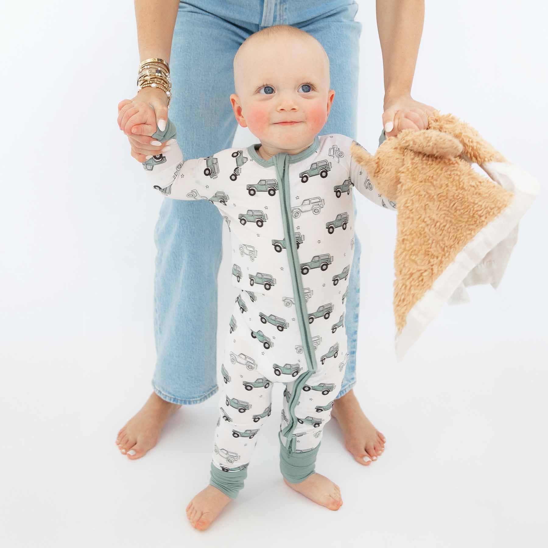 Breathable Fabric Full-printing Baby Clothes Hot-sale Baby Long-sleeve Zipper Romper for Baby Boys and Girls