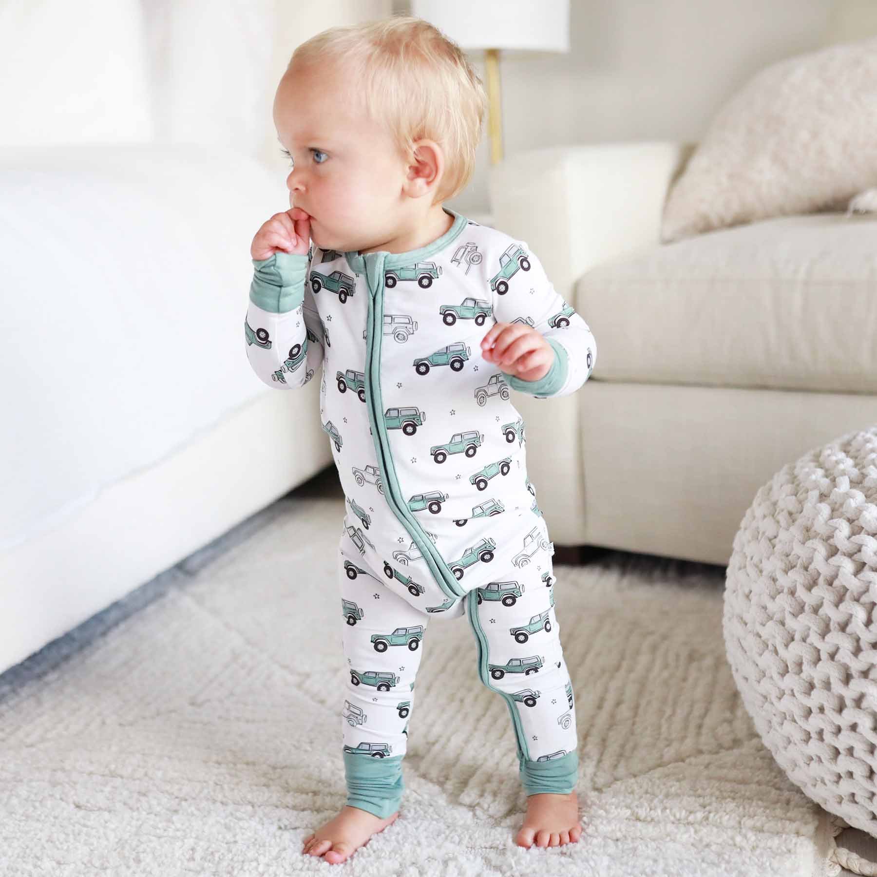 Breathable Fabric Full-printing Baby Clothes Hot-sale Baby Long-sleeve Zipper Romper for Baby Boys and Girls