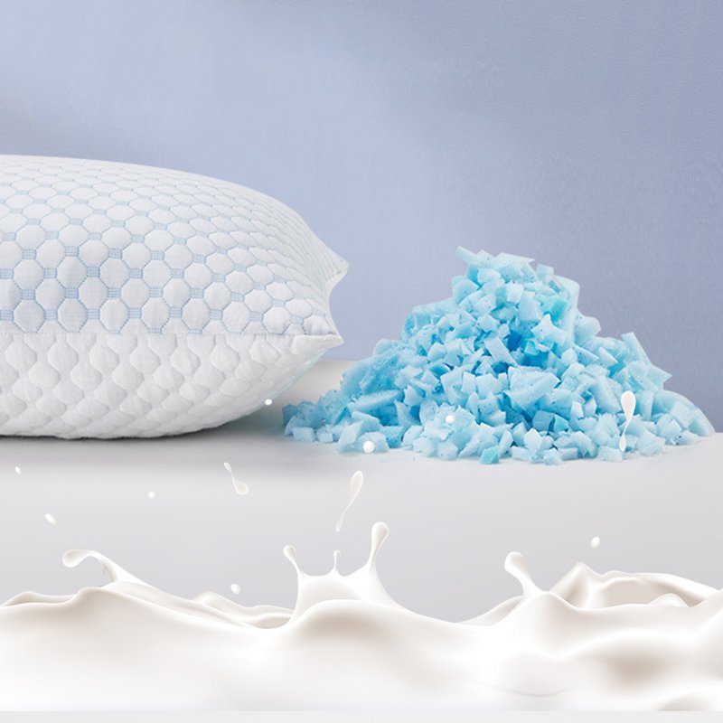 Premium Quality Bed Room Bedding Shredded Gel Infused Memory Foam Sleeping Pillow with Neck Support