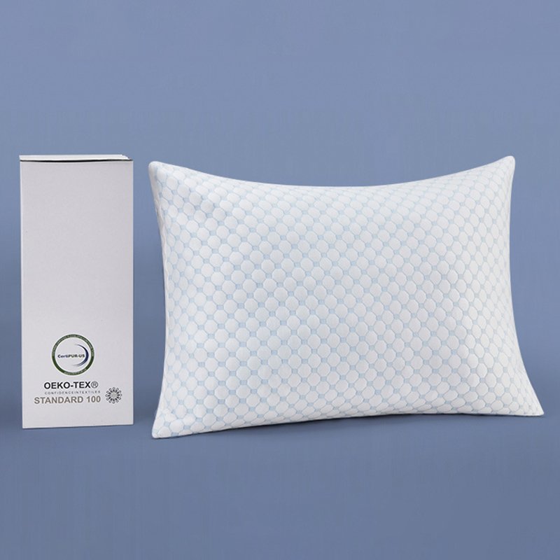 Premium Quality Bed Room Bedding Shredded Gel Infused Memory Foam Sleeping Pillow with Neck Support