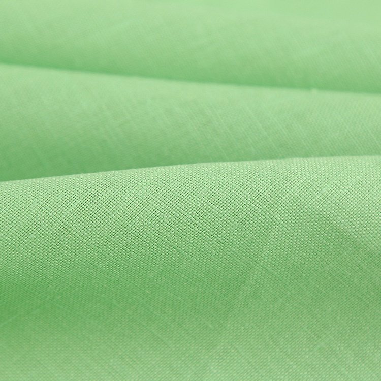 14s Plain Color Pure 100% Linen Fabric 145GSM Woven Style Dress Casual Cotton Linen Fabric