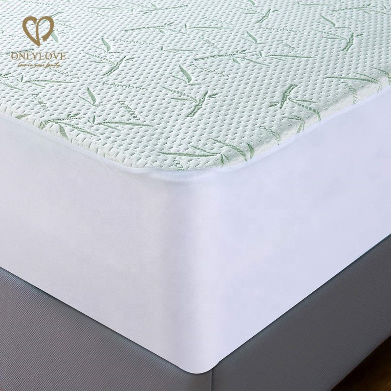 Soft breathable 22years factory made Bamboo waterproof mattress cover