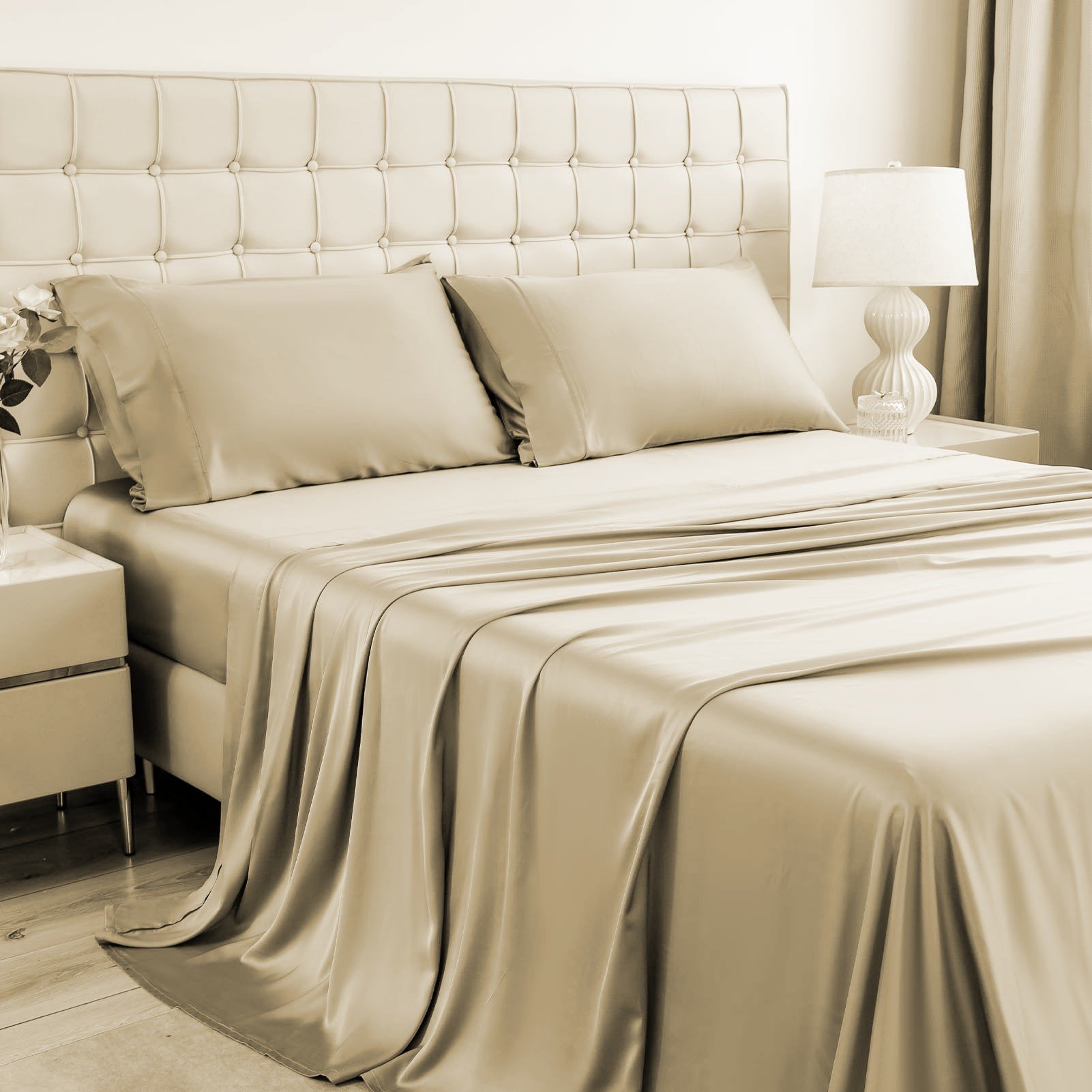 American size customized bamboo flat bed sheets luxury easy care most popular Christmas gift bamboo sheets set