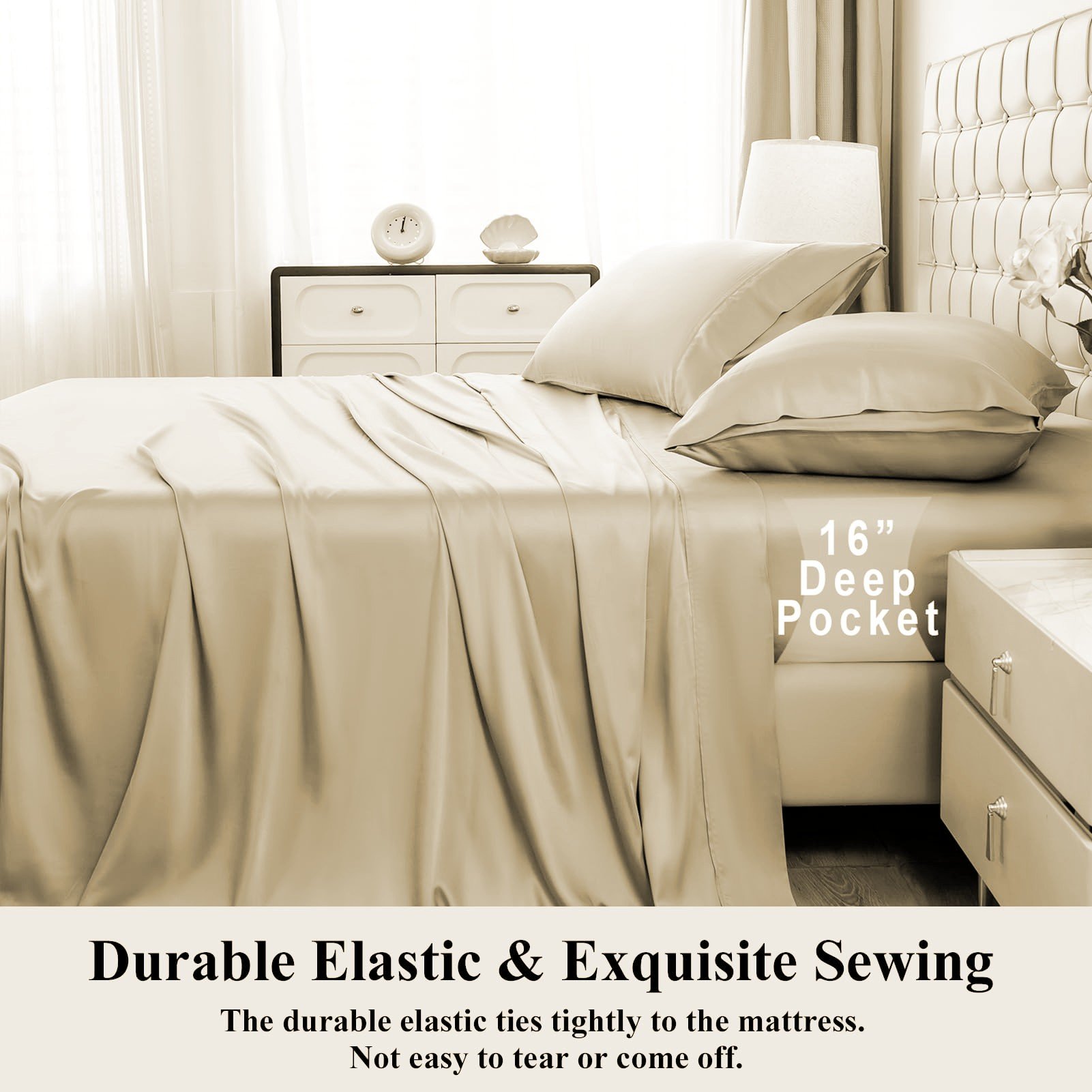 American size customized bamboo flat bed sheets luxury easy care most popular Christmas gift bamboo sheets set