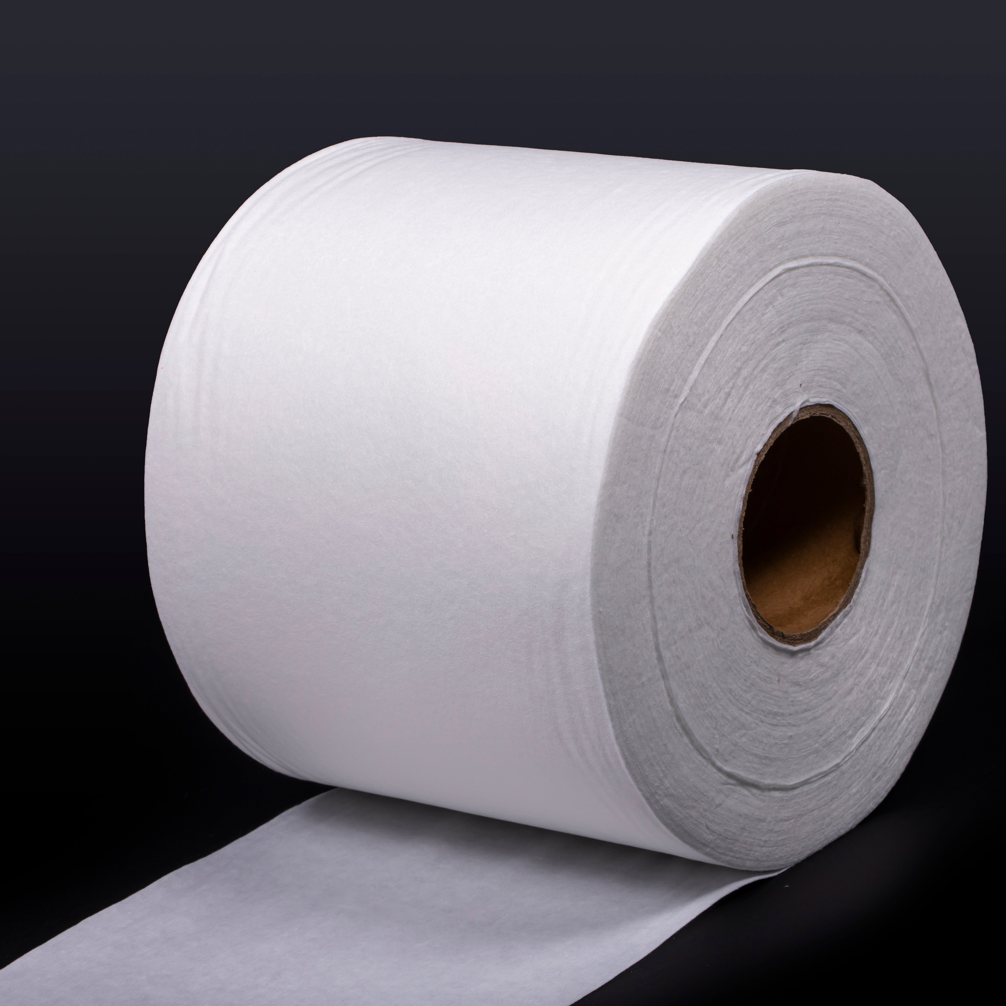 Spunlaced Non-Woven Fabric Adhesive/Polyester Biodegradable Polylactic Acid Non-Woven Fabric Wiping Material Roll 40-90gsm