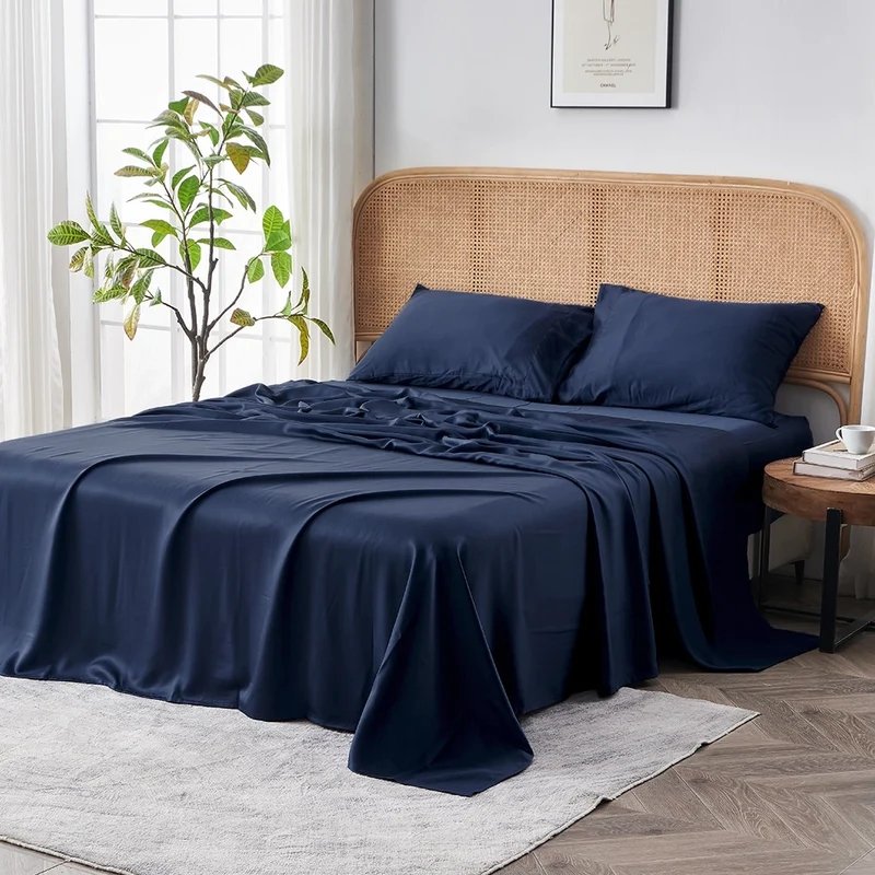 100% Organic Bamboo fabric eco friendly bedding sheet set Cooling Bedding set Duvet cover with Pillowcase