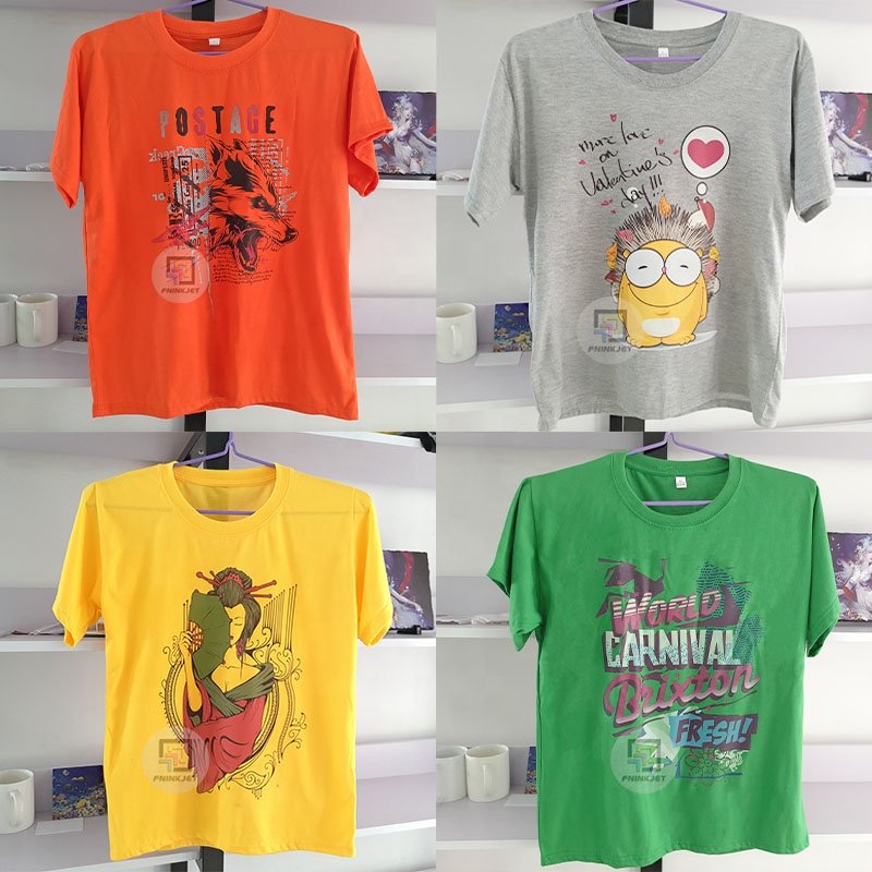 Newest Version 100% New Double Heads Cmyk+W Best Digital Garment Printer A1 A2 A3 Garment Printing Machine