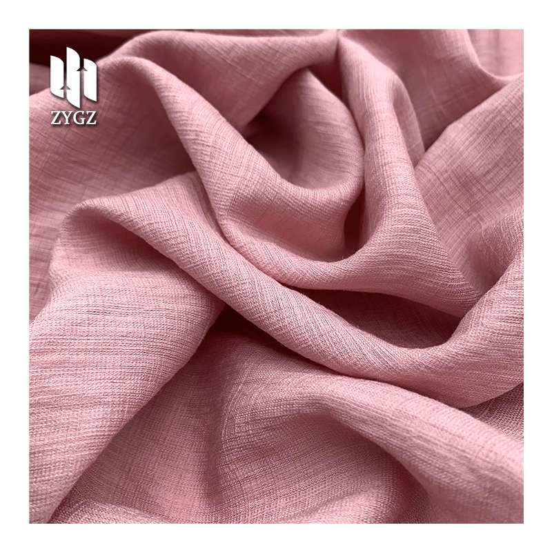 Factory Supply 19%Nylon 35%Rayon 14%Linen 32%Cotton Dress Clothing Shirts Leisure Wear Garment Soft Breathable Fabric