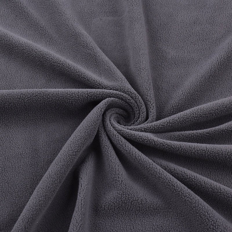 China factory 100%polyester anti-pill fleece fabric polar fleece with single double brushed fabric