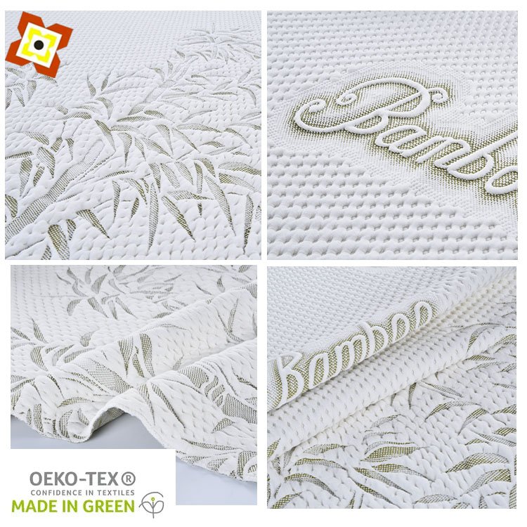 Jacquard Mattress Fabric Knitted Bedding Modal Bamboo Fiber Quilted Fabric For Mattress