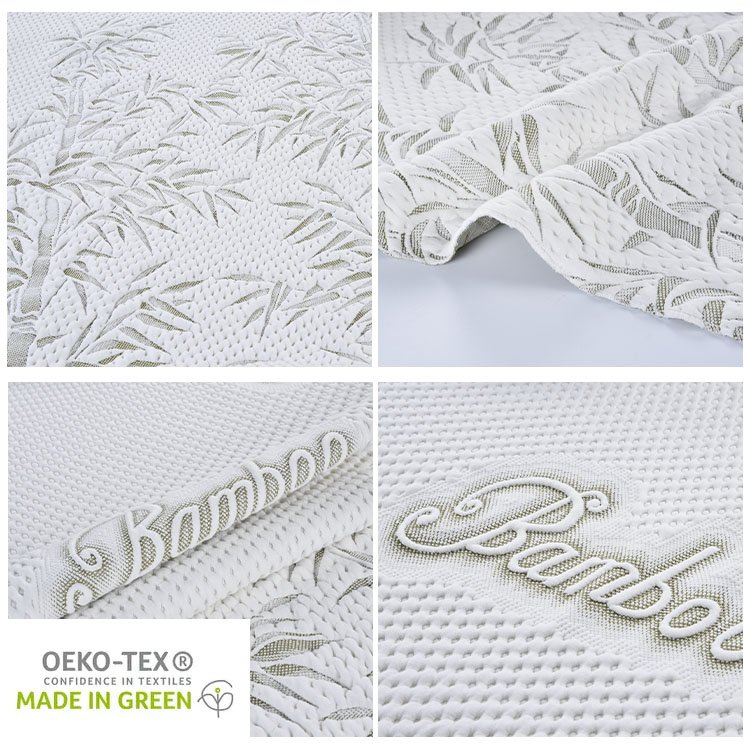 Jacquard Mattress Fabric Knitted Bedding Modal Bamboo Fiber Quilted Fabric For Mattress