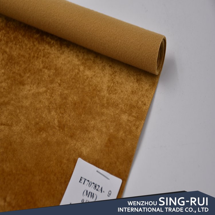 Autumn Winter 100% Polyester Suede Fabric Change Color Velvet Fabric For Shoes