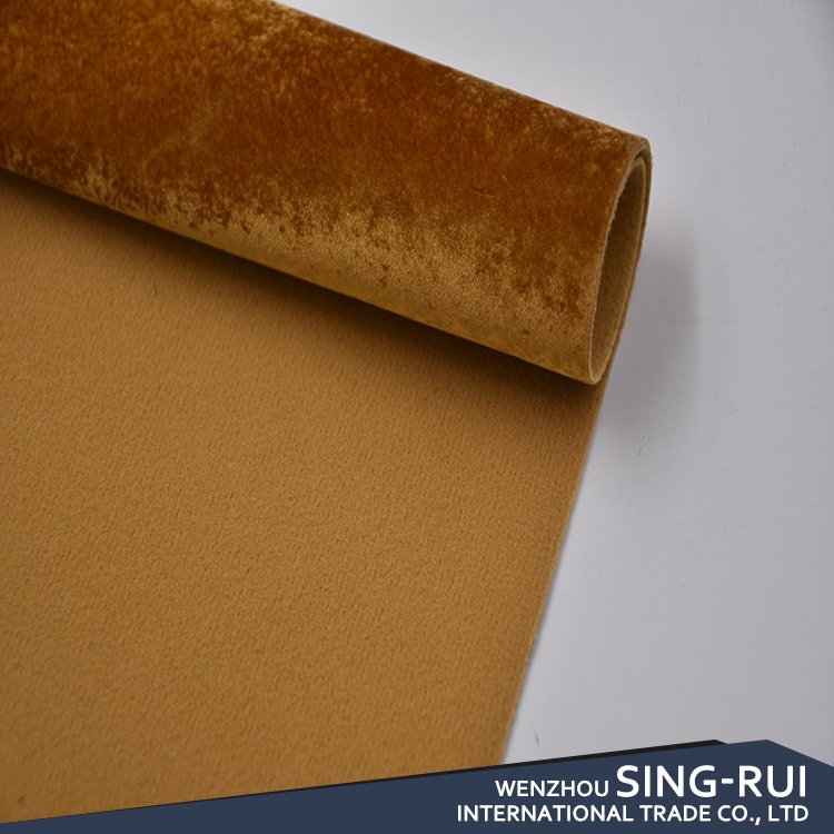 Autumn Winter 100% Polyester Suede Fabric Change Color Velvet Fabric For Shoes