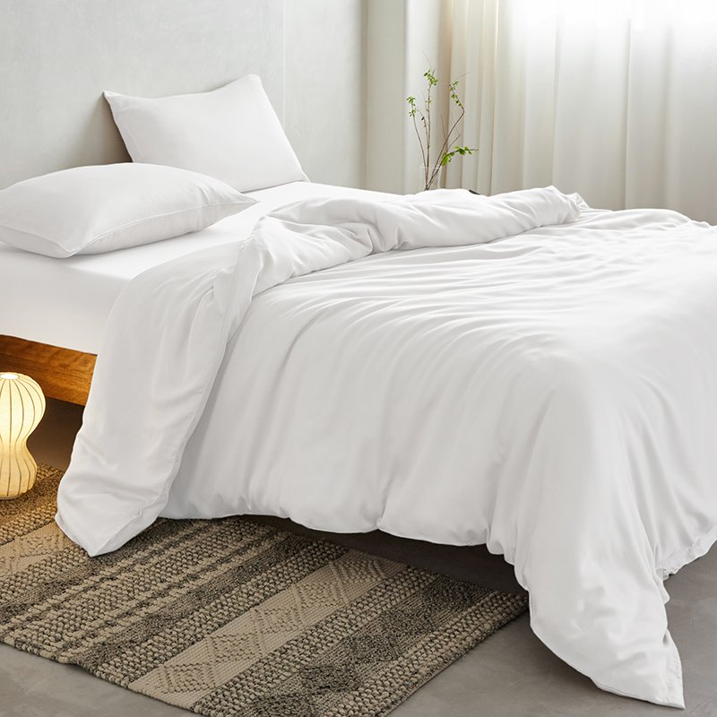 bamboo fabric bed linen comfortable luxury bamboo viscose sheets customized design king size bamboo bedding for home and hotel