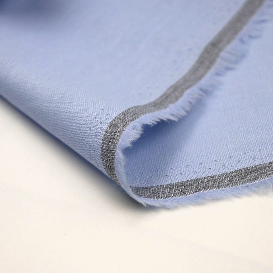 Wholesale high Quality italian plain dyed 55% linen 45% cotton blend fabric for dress clothing
