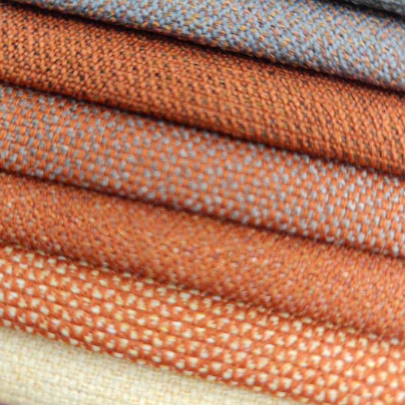 Modern Embossed Jacquard Sofa Fabric Supplier Offers Linen Jute Options Knitted Yarn Dyed Home Textile Microfiber